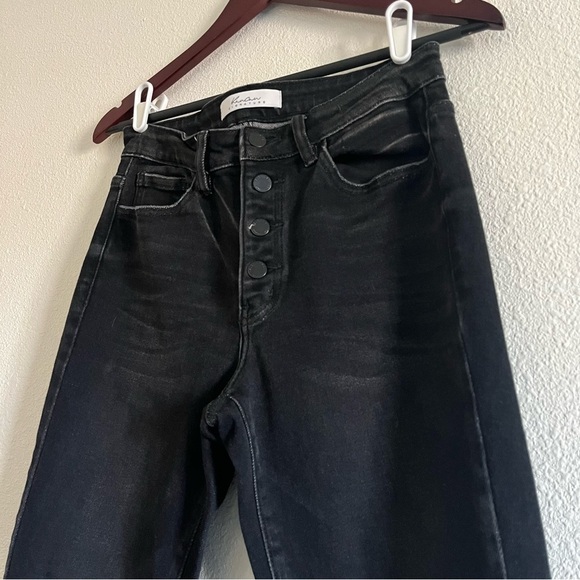 Kancan Signature Kurvy Mid-Rise Black Ankle Skinny Button Fly Jean Size 28 - Picture 10 of 16